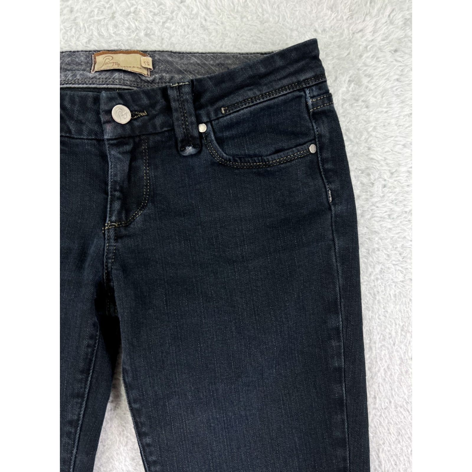 Paige Paige Womens Jeans 27 Blue Denim Bootcut Western 5-Pocket Design Regular Inseam 30 Color Blue Size 27" / US 4 / IT 40 - 6 Thumbnail