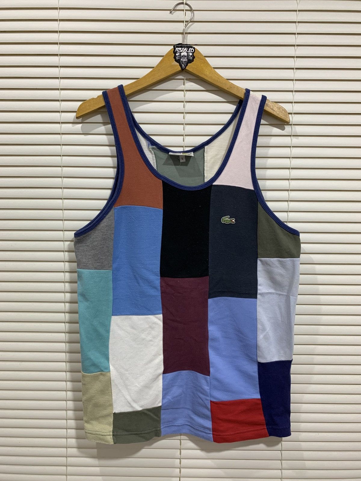 Lacoste Chemise Lacoste Sleeveless Colorblocked Patchwork Size US L / EU 52-54 / 3 - 1 Thumbnail