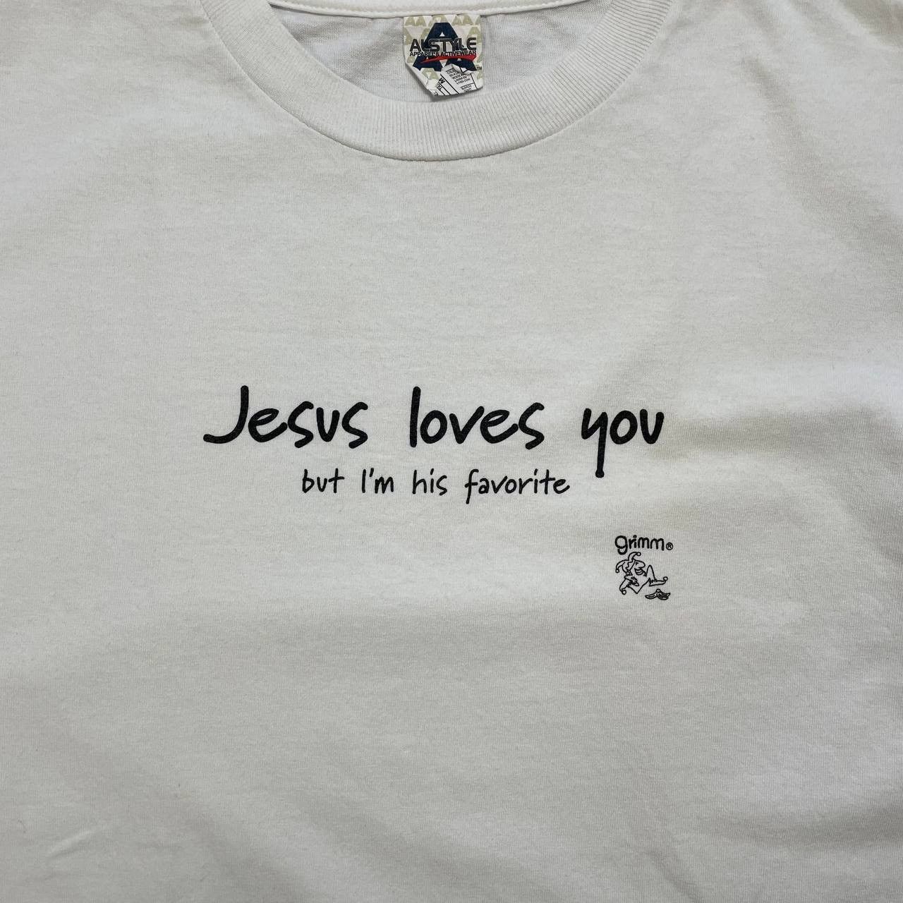 Vintage Vintage Quote Jesus Loves You, But I'm His Favorite T Shirt Size US M / EU 48-50 / 2 - 5 Thumbnail