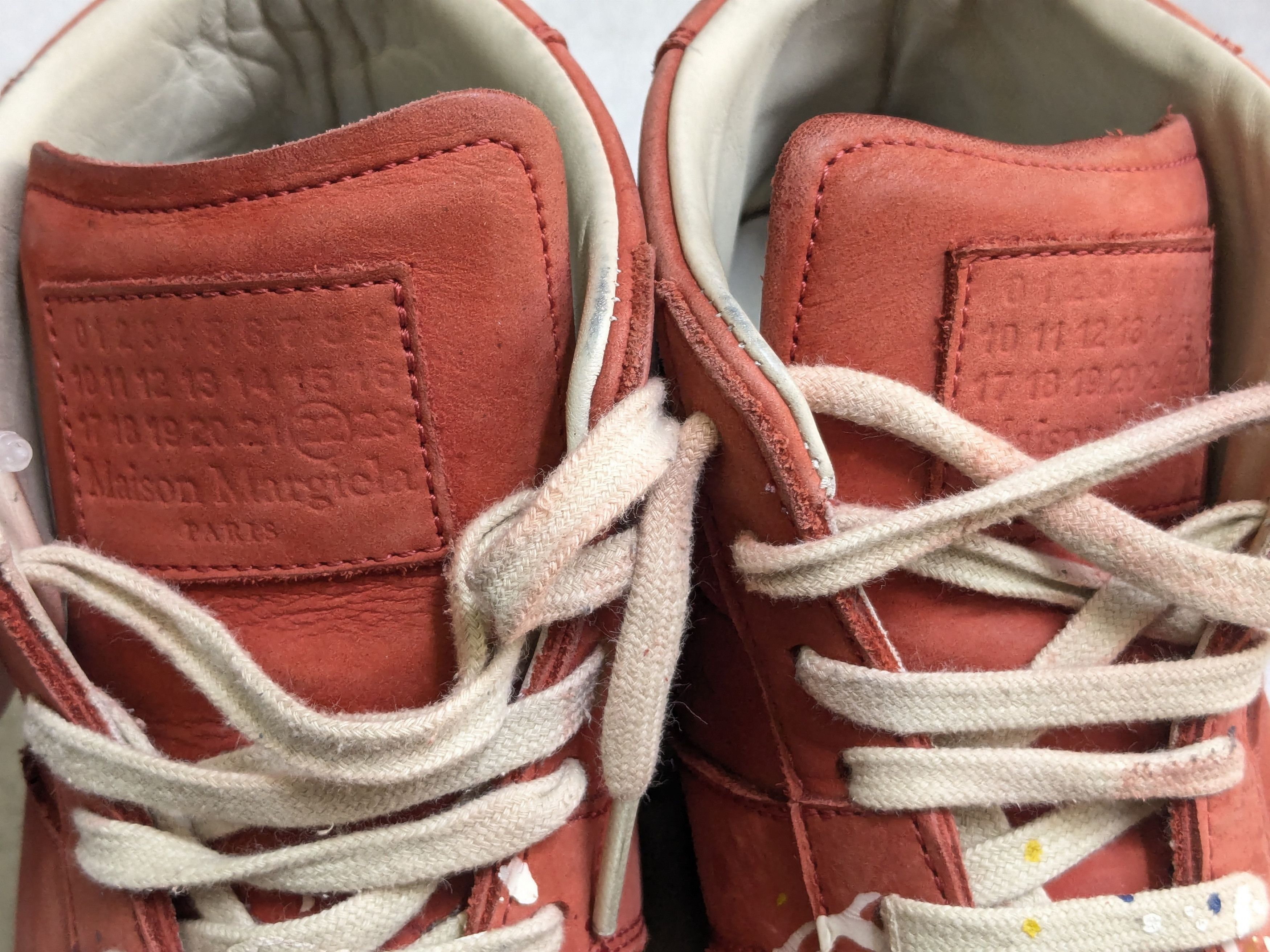 Maison Margiela Maison Margiela Replica GAT Red Paint Splatter 9 42 High Top Size US 9 / EU 42 - 5 Thumbnail