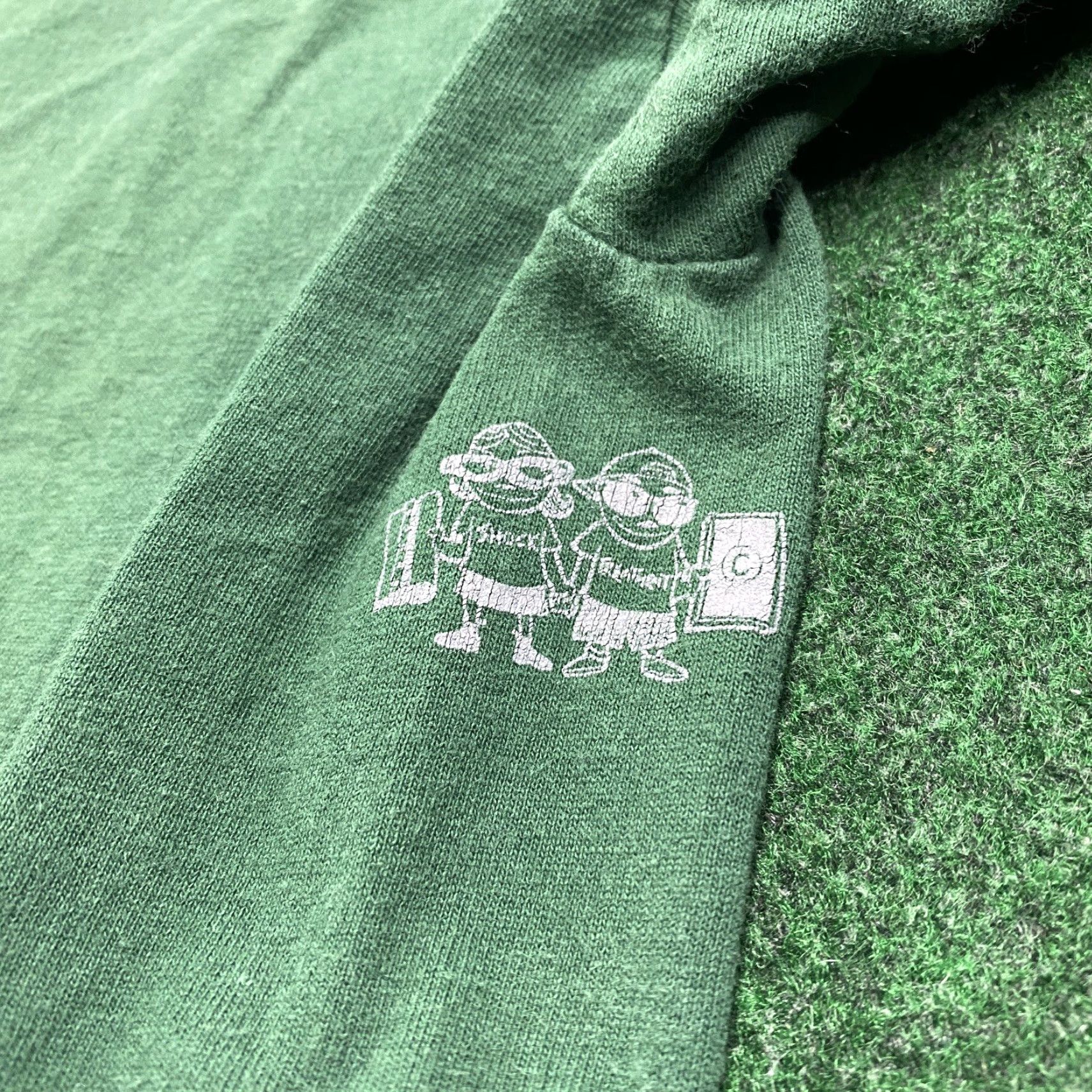 Vintage VINTAGE Jimmies Chicken Shack Shirt Mens XL Green 90S GET BAKED Punk Band Tee Size US XL / EU 56 / 4 - 6 Thumbnail