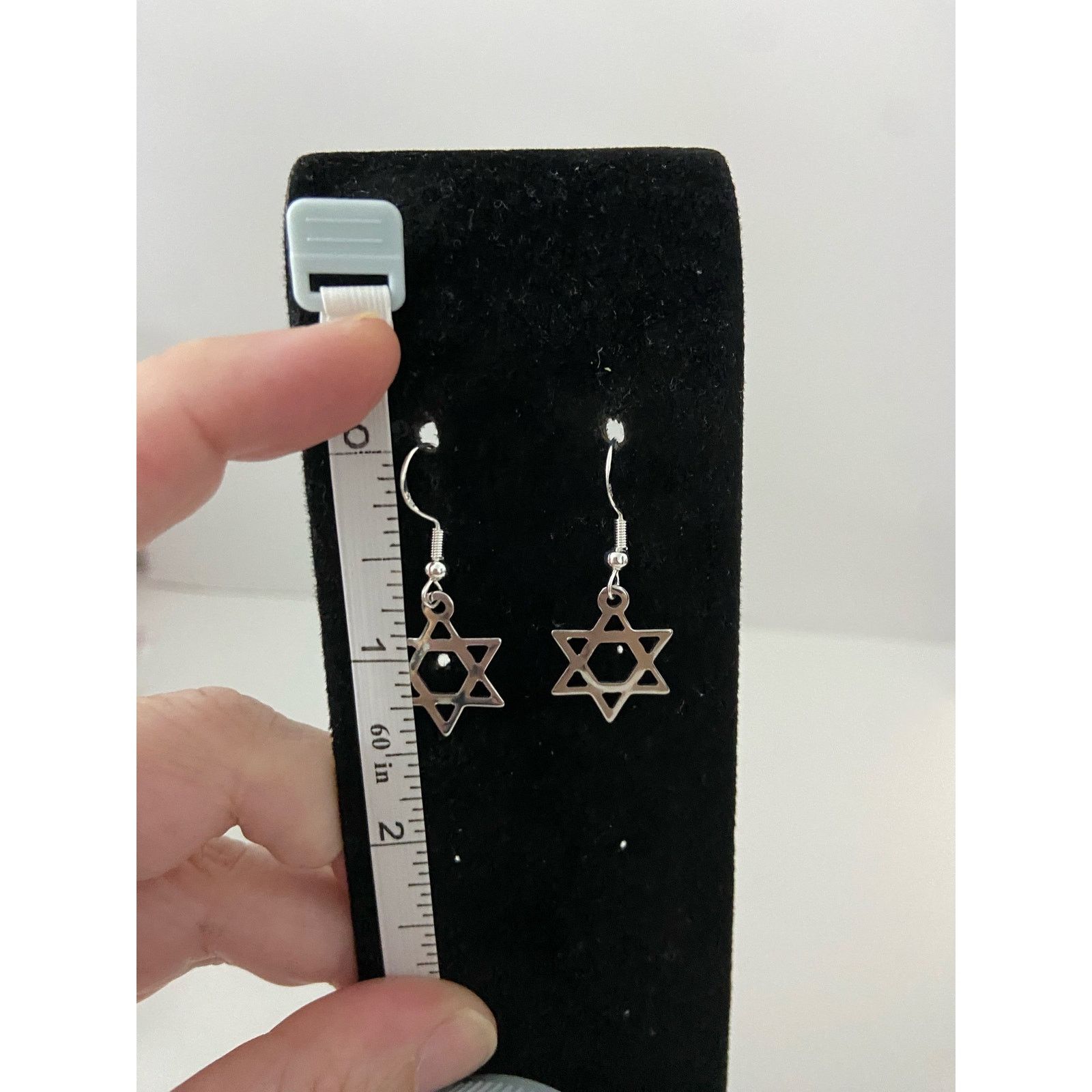 Other Star of David earrings silver tone Size ONE SIZE - 3 Thumbnail