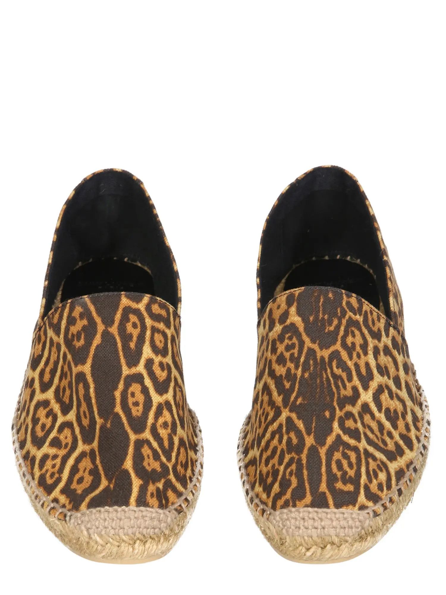 Saint Laurent Paris o1s1wg111024 Embroidered Espadrilles Leopard-Print Canvas Size US 4.5 / IT 34.5 - 2 Thumbnail