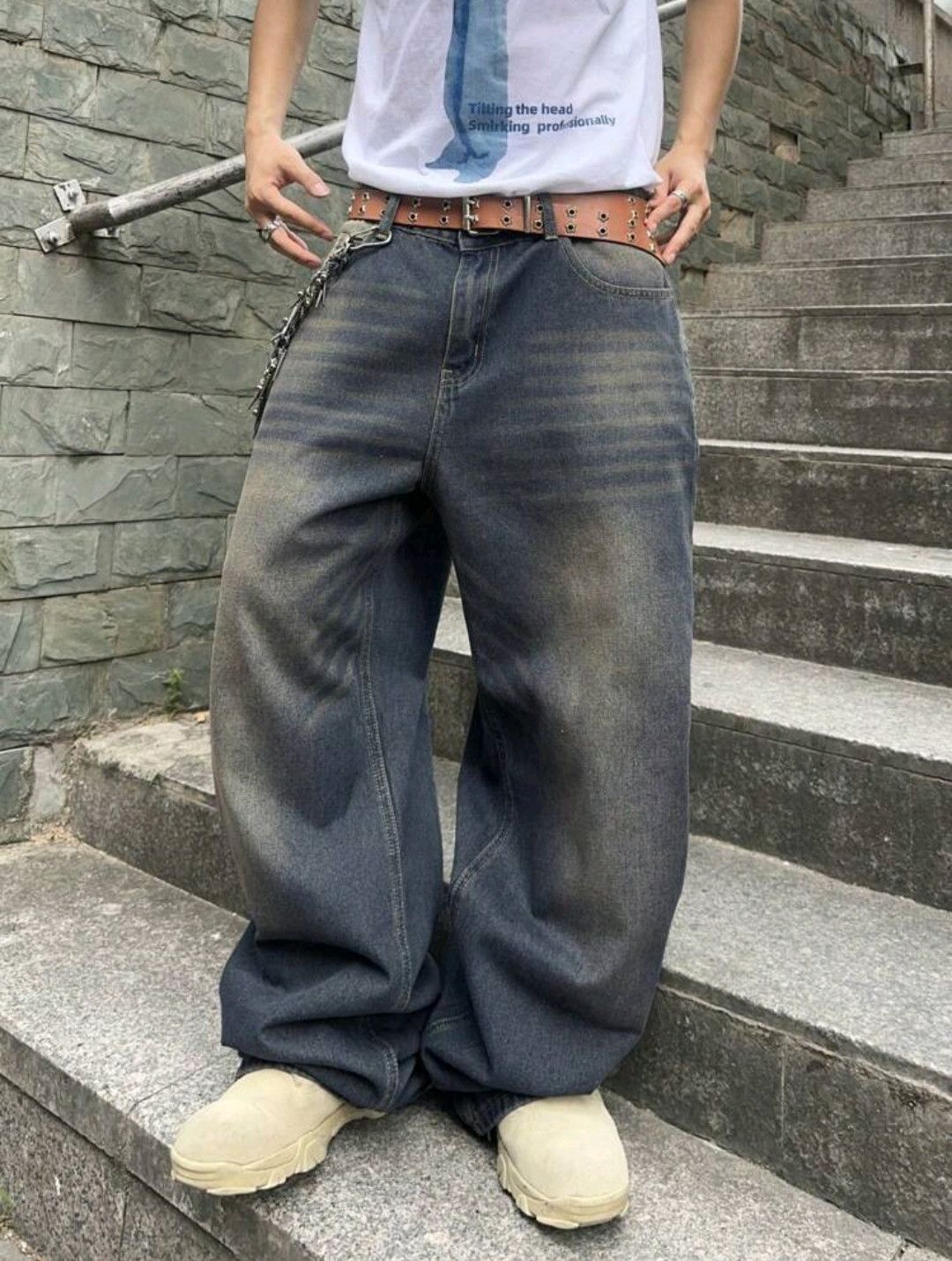 Japanese Brand × Jean Distressed Solid Color Jeans Size US 30 / EU 46 - 3 Thumbnail