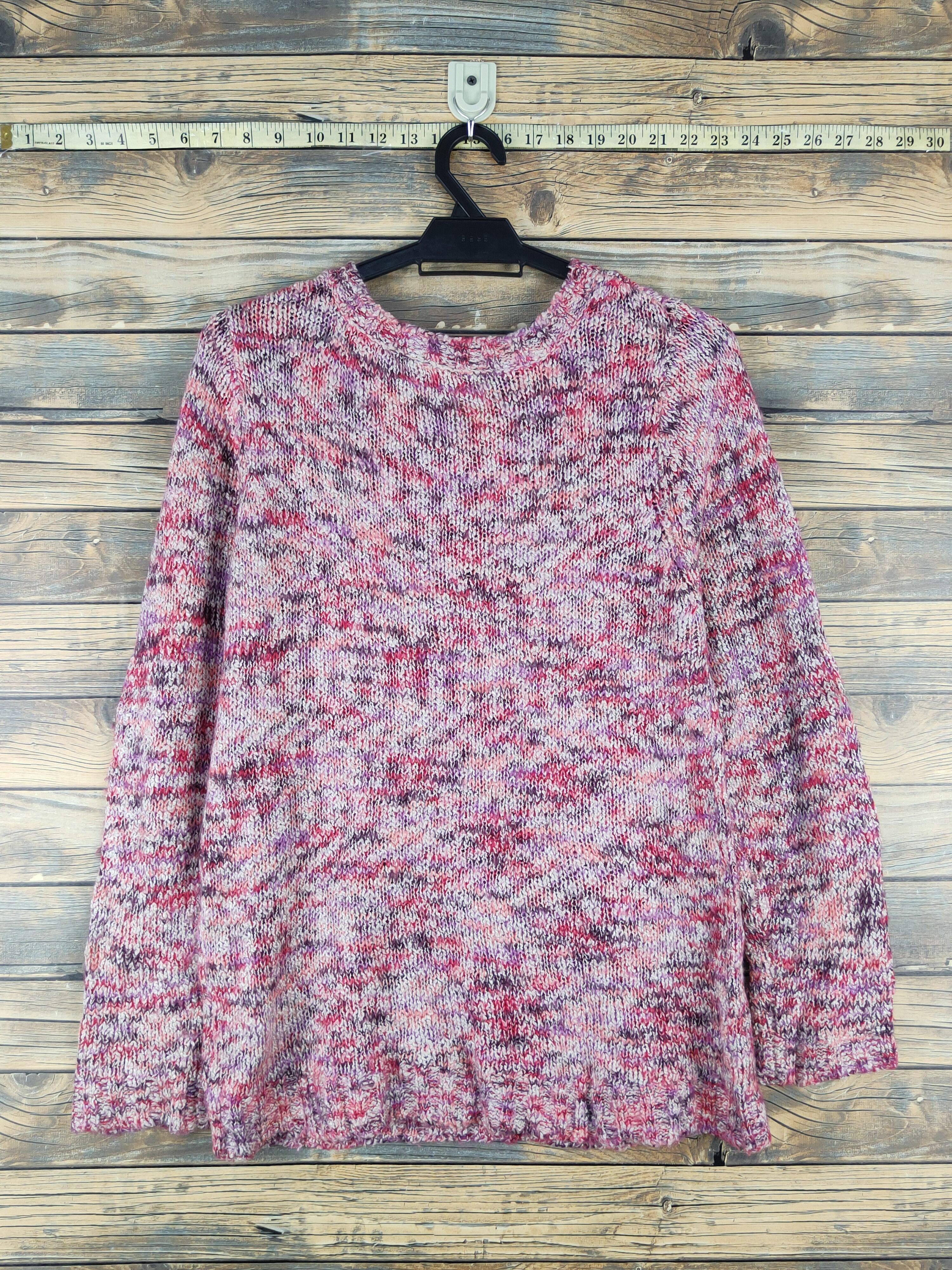 Japanese Brand × Vintage Navy Natural Red Purple Knitwear Sweatshirts #W1260 Size M / US 6-8 / IT 42-44 - 7 Thumbnail