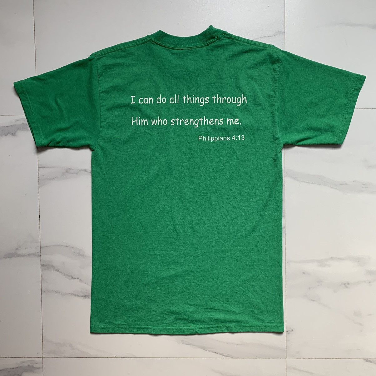 Jerzees × Vintage Vintage Y2K Bible Squad I Can Do All Things… T-Shirt Size US M / EU 48-50 / 2 - 3 Thumbnail