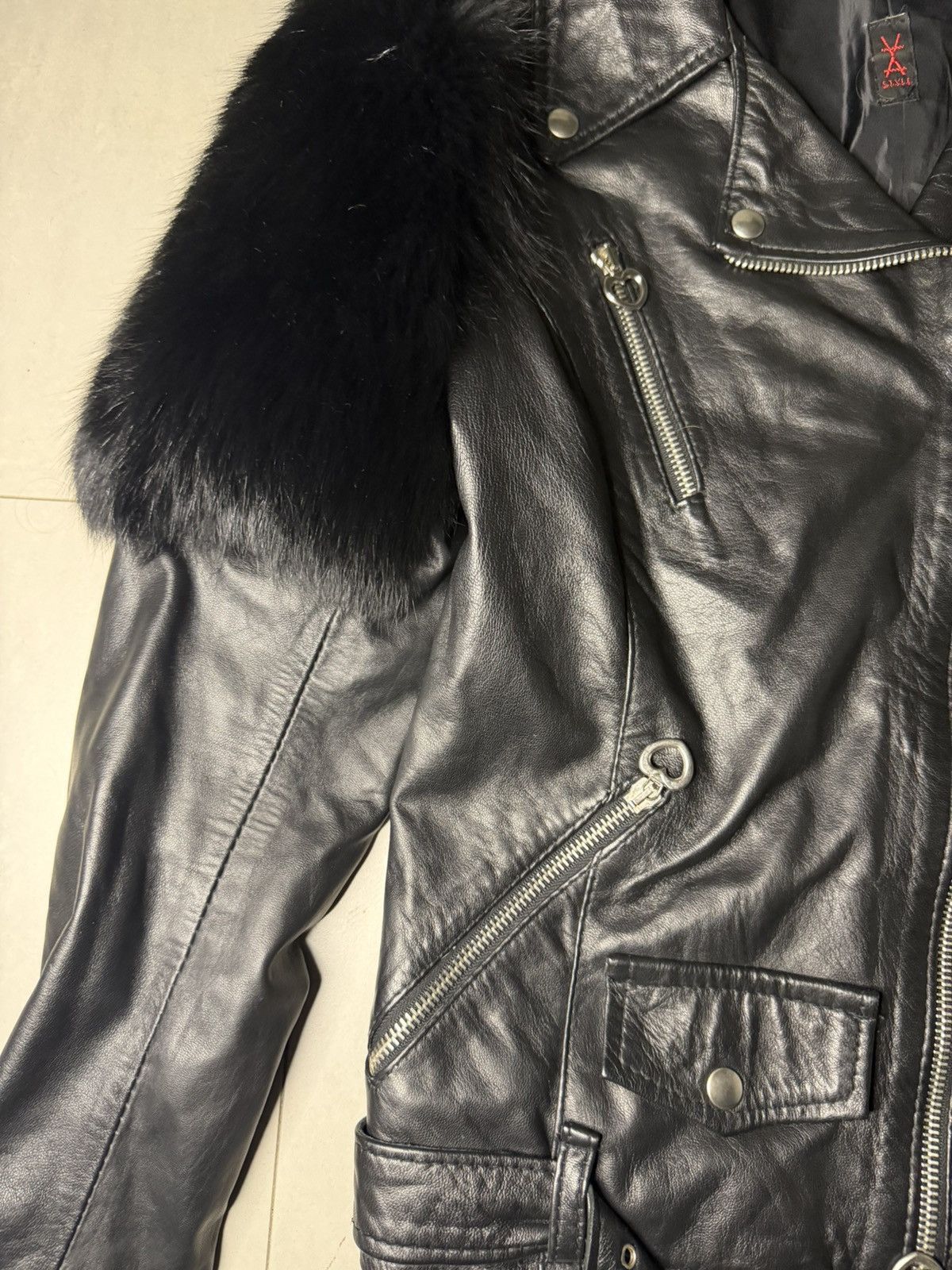 Other Italian Real Leather Jacket — Size L Size L / US 10 / IT 46 - 3 Thumbnail