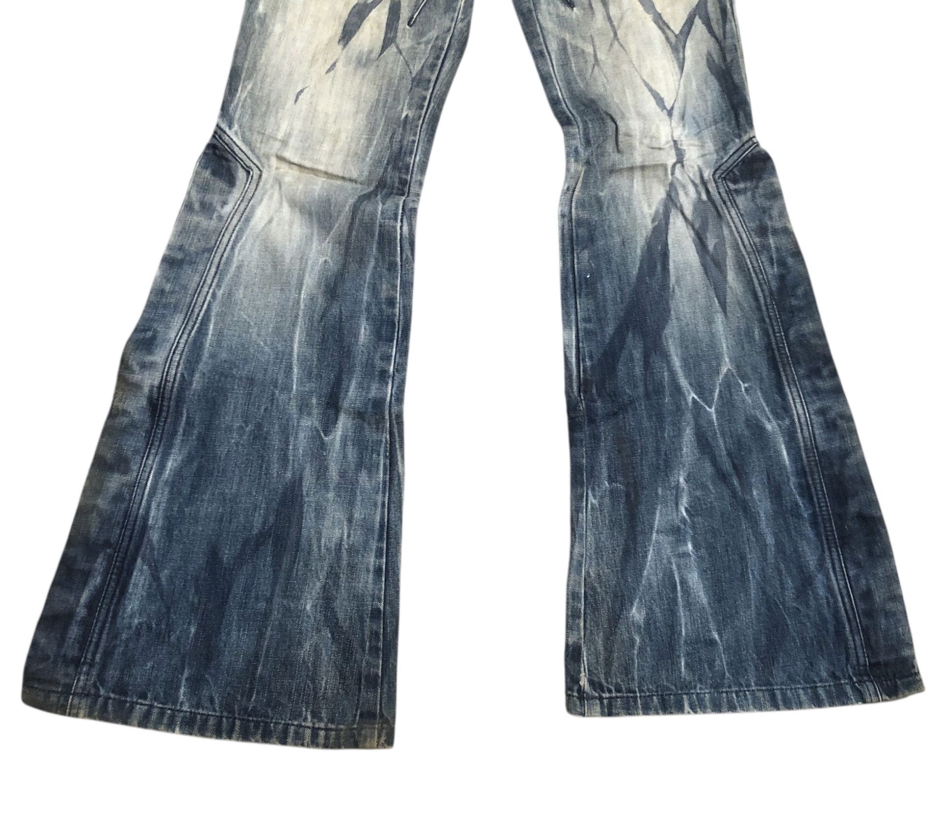 Tornado Mart 🔥🔥Y2K TORNADO MART Lowbox Acid Dyed Flared Bootcut Denim Size US 31 - 4 Thumbnail
