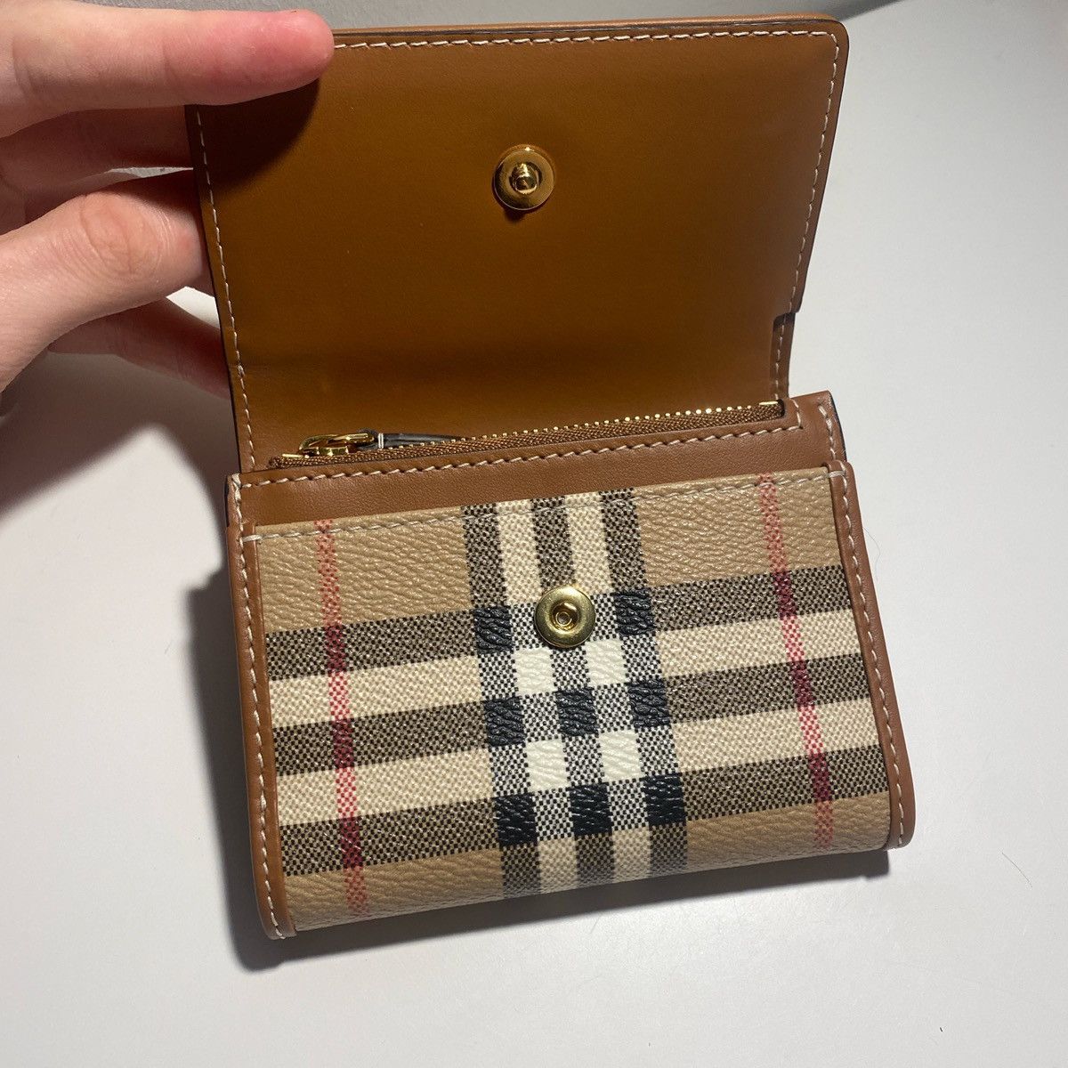 Burberry Burberry Lancaster Check trifold wallet Size ONE SIZE - 3 Thumbnail