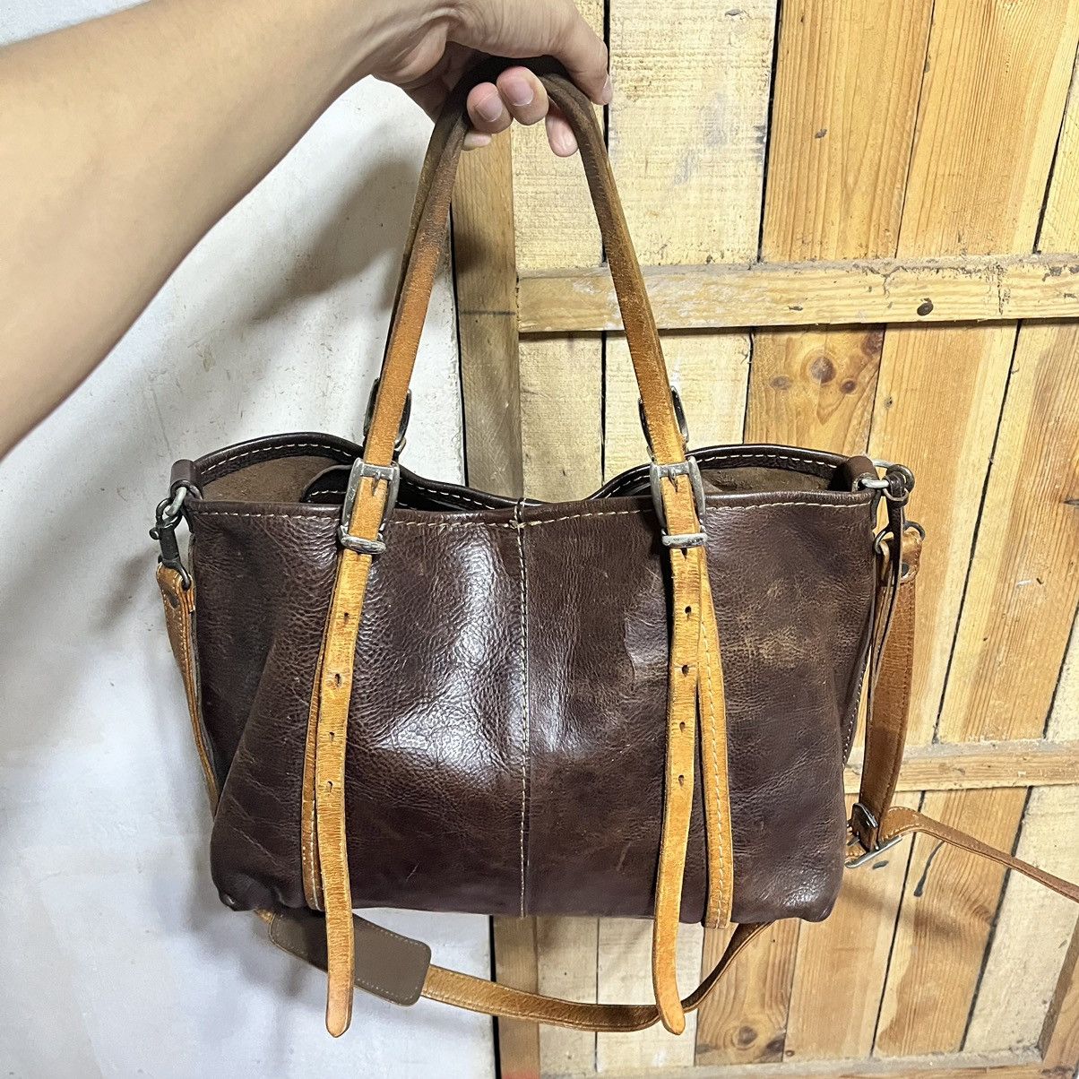 Japanese Brand Herz Japan 2 Way Leather Shoulder / Tote Bag Size ONE SIZE - 18 Thumbnail