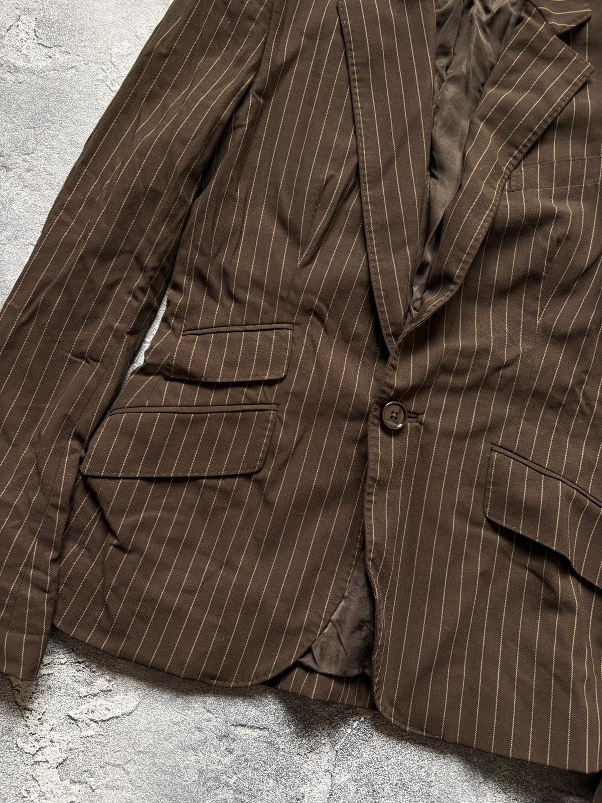 Ralph Lauren Purple Label Ralph Lauren Purple Label Luxury Striped Wool Blazer Jacket Size XS / US 0-2 / IT 36-38 - 5 Thumbnail