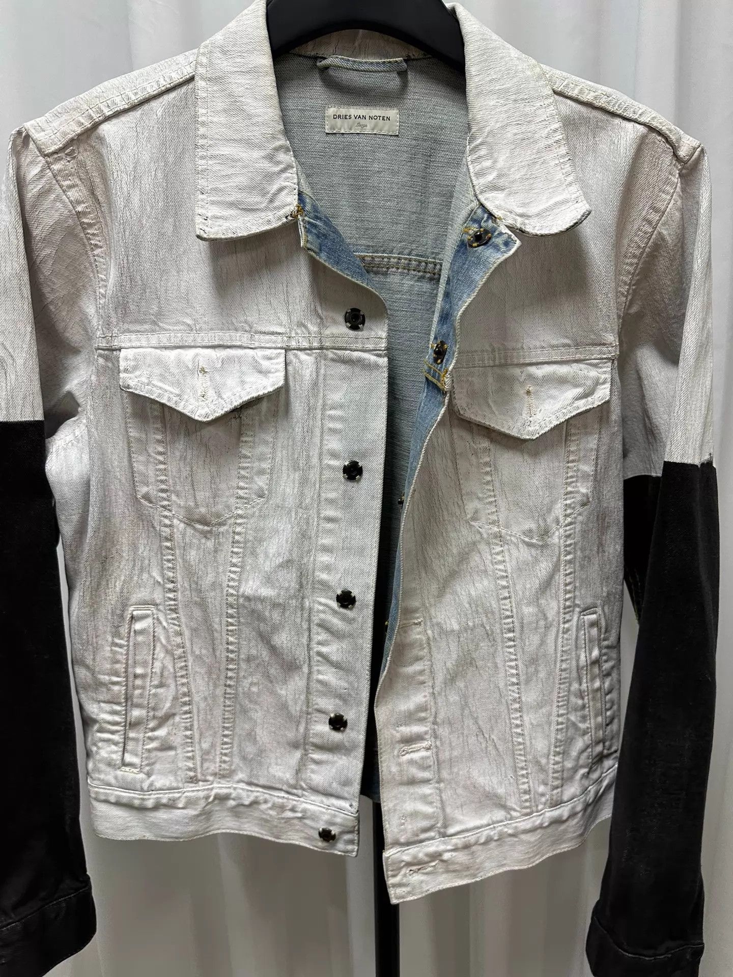 Dries Van Noten Dries Van Noten Waxed Denim Jacket L Size US L / EU 52-54 / 3 - 7 Thumbnail