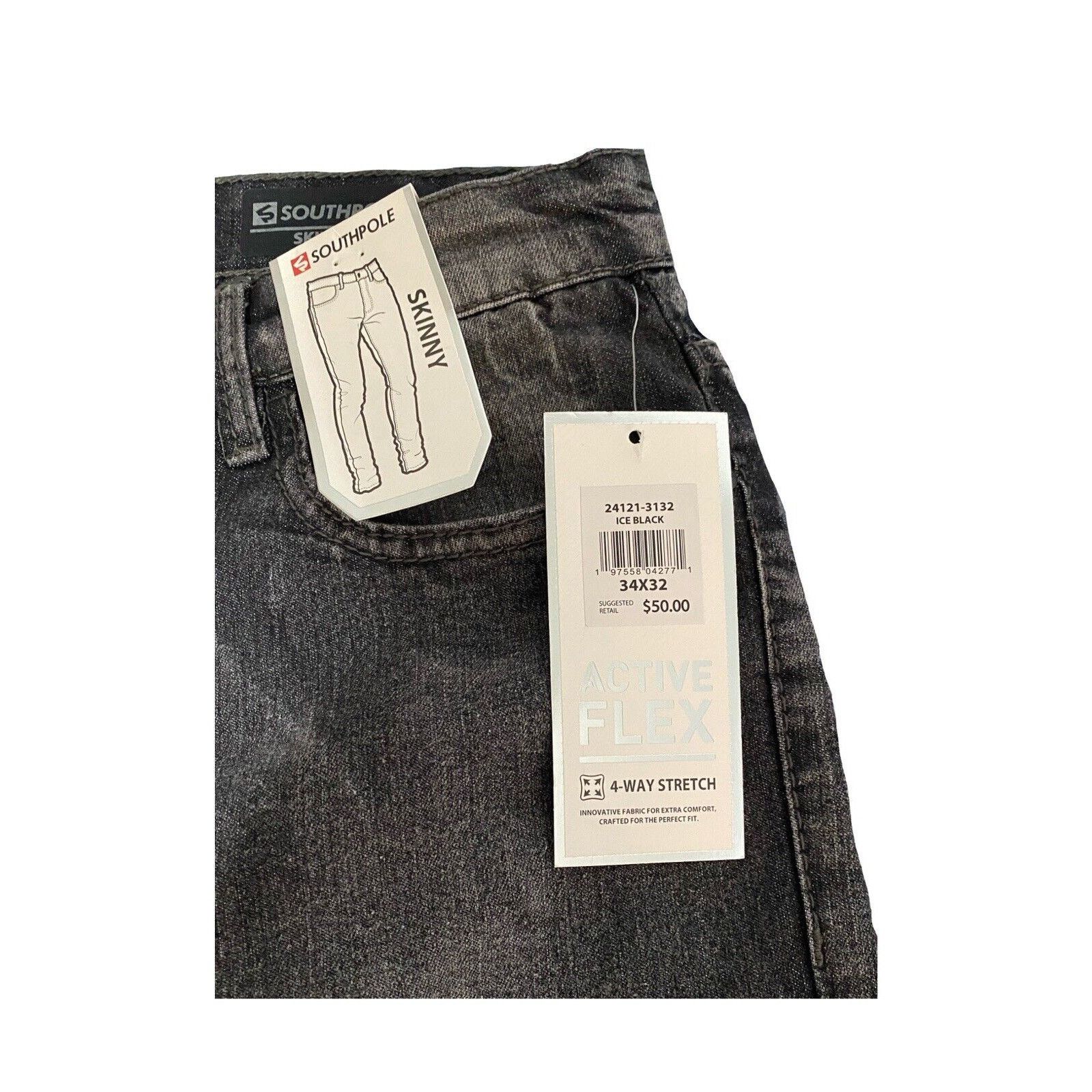 Southpole Southpole Biker Skinny Jeans Black 34 Size US 34 / EU 50 - 3 Thumbnail