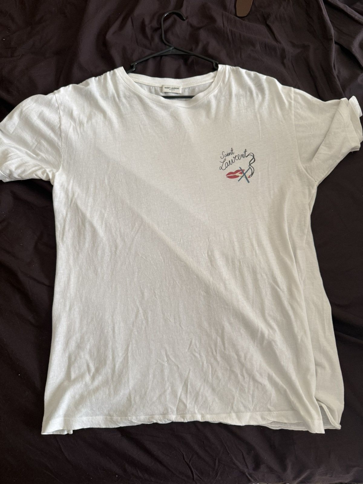 Saint Laurent No Smoking Logo T shirt