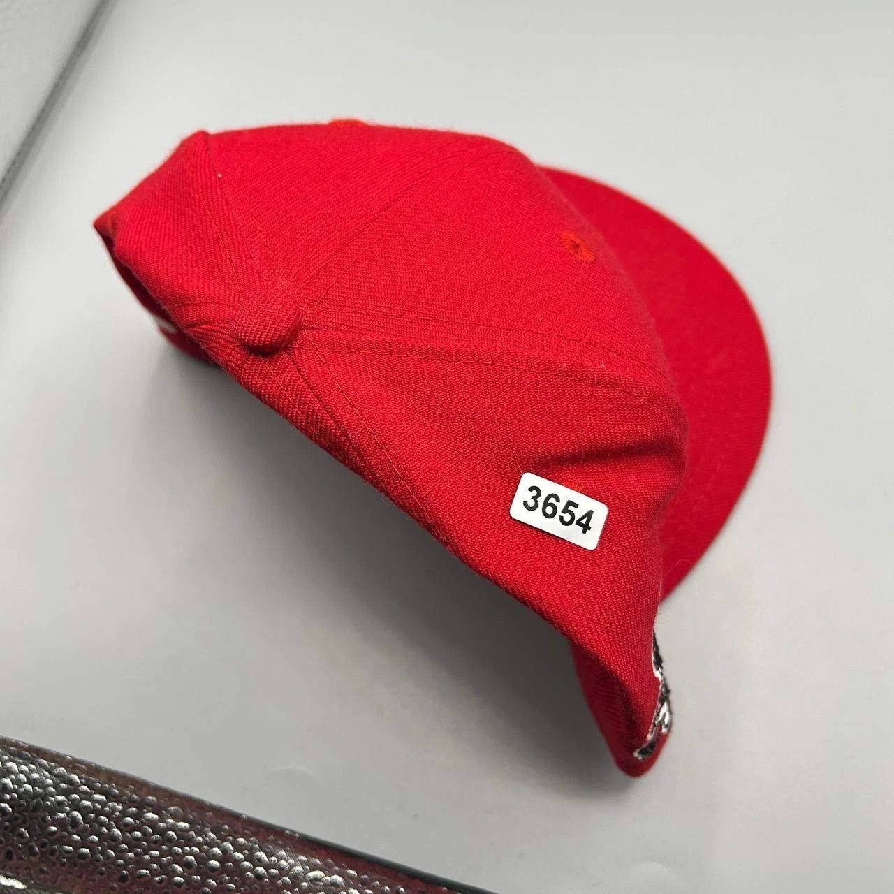 New Era Cincinnati Reds Hat Men M-L Red Embroidered Snap Back Wool Size ONE SIZE - 8 Thumbnail
