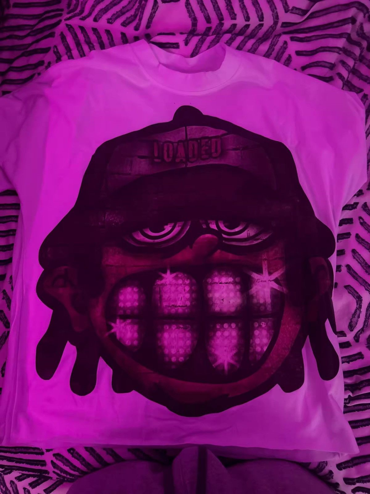 Japanese Brand Cartoon Characters Face Teeth Printed Streetwear T Shirt Size US M / EU 48-50 / 2 - 3 Thumbnail