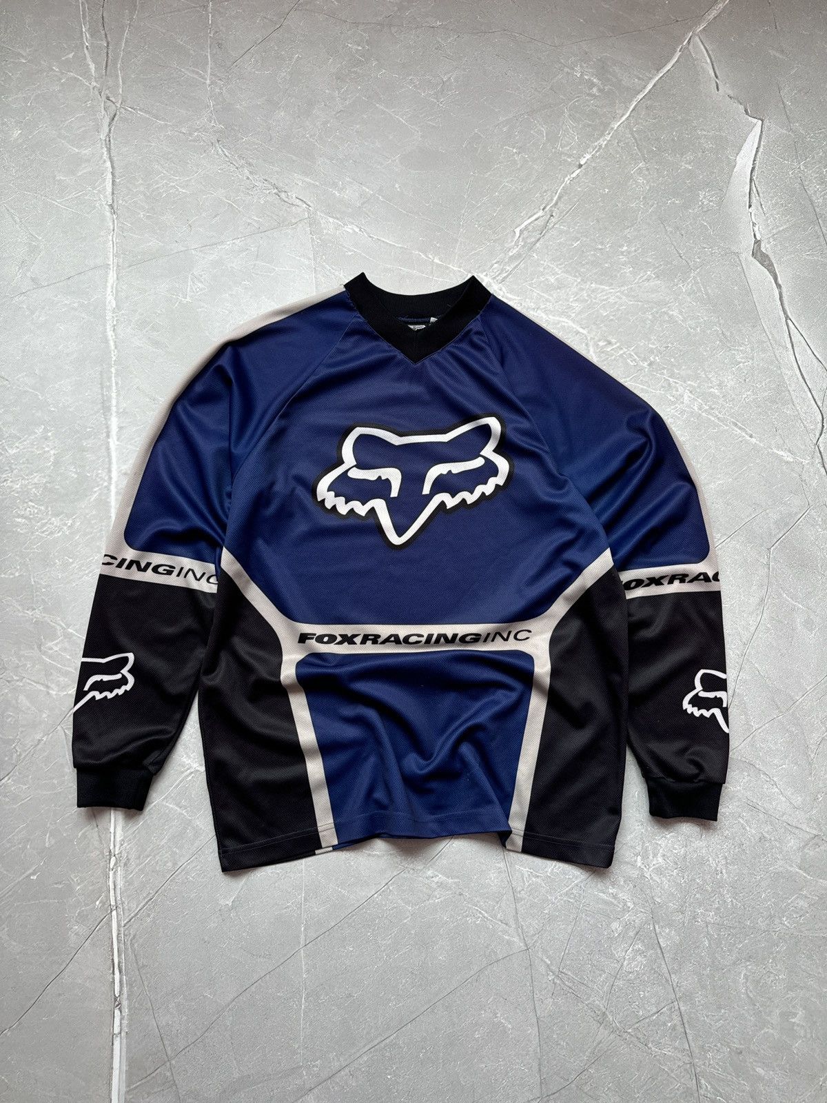 Fox Racing × Vintage Vintage Fox Racing Longsleeve Jersey Tee Moto ...