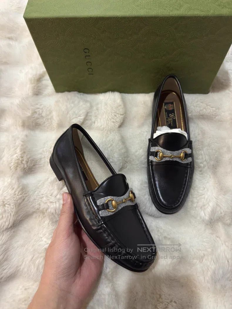 Gucci Guicci Horseshoe Buckle Loafers Leather Shoes Size US 5 / IT 35 - 3 Thumbnail