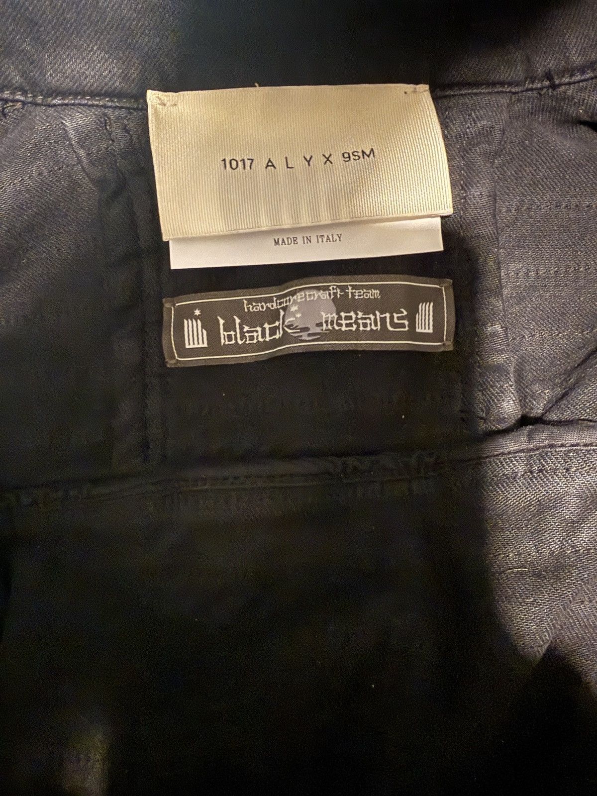 1017 ALYX 9SM × Blackmeans 1017 ALYX 9SM frayed denim jacket Size US S / EU 44-46 / 1 - 2 Thumbnail