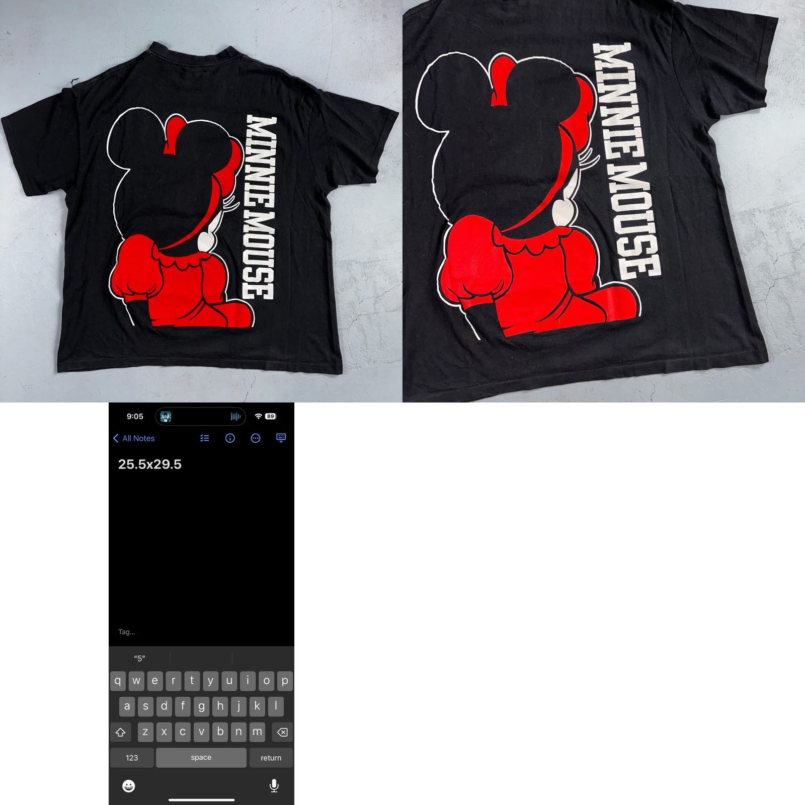 Disney Disney Minnie Mouse 80s AOP VTG T Shirt Big Print Mickey 4XL Black Rap Style Shirt Men Vintage 80s Disney Minnie Mouse T-Shirt Black 4XL Rag? Size US XXL / EU 58 / 5 - 8 Thumbnail