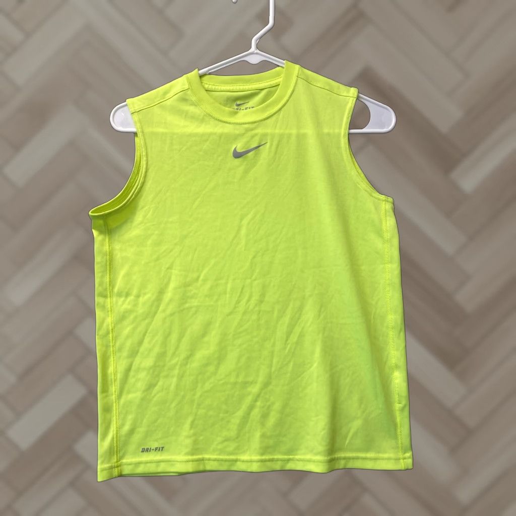Nike Nike FitDry Tank Shirt Women Medium Neon Swoosh Outdoor Casual Gym Size M / US 6-8 / IT 42-44 - 1 Thumbnail