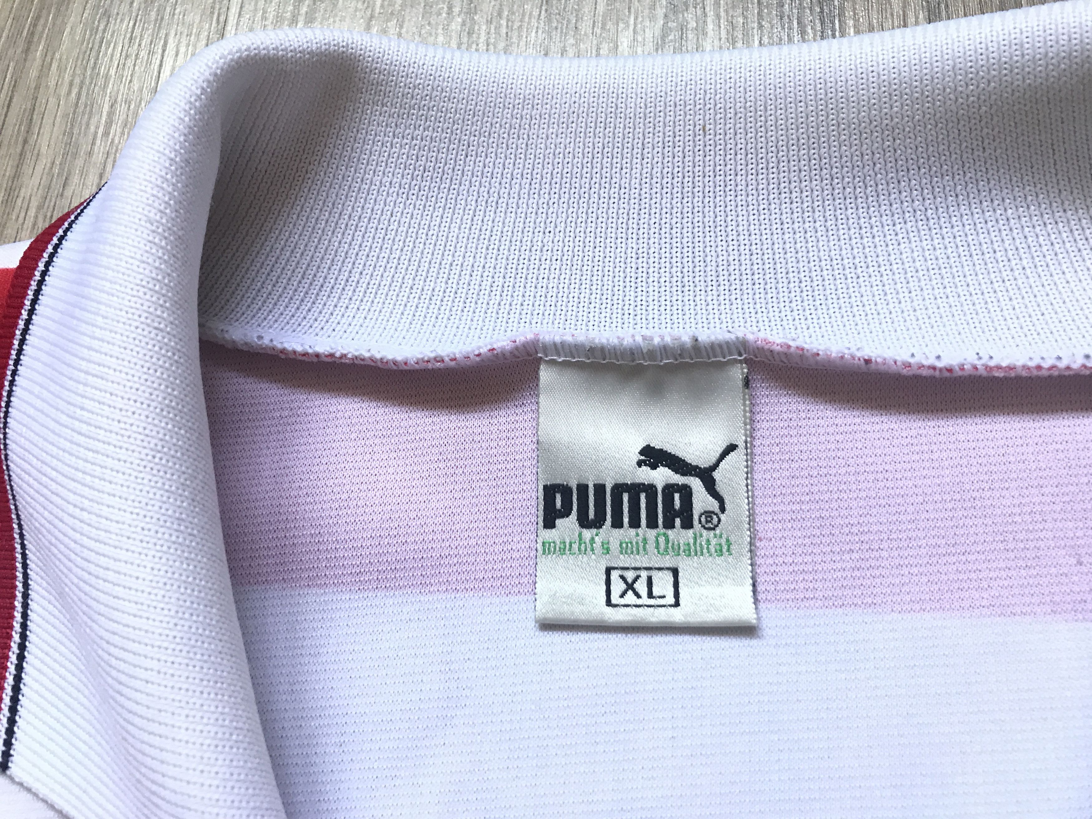 Puma × Vintage Puma Wigan 1995 Rugby Centenary Striped Jersey Size US XL / EU 56 / 4 - 5 Thumbnail