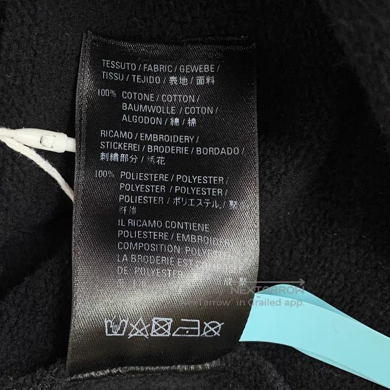 Balenciaga Balenciaga Black Logo Embroidered Cotton Hooded Drawstring Size US XS / EU 42 / 0 - 8 Thumbnail