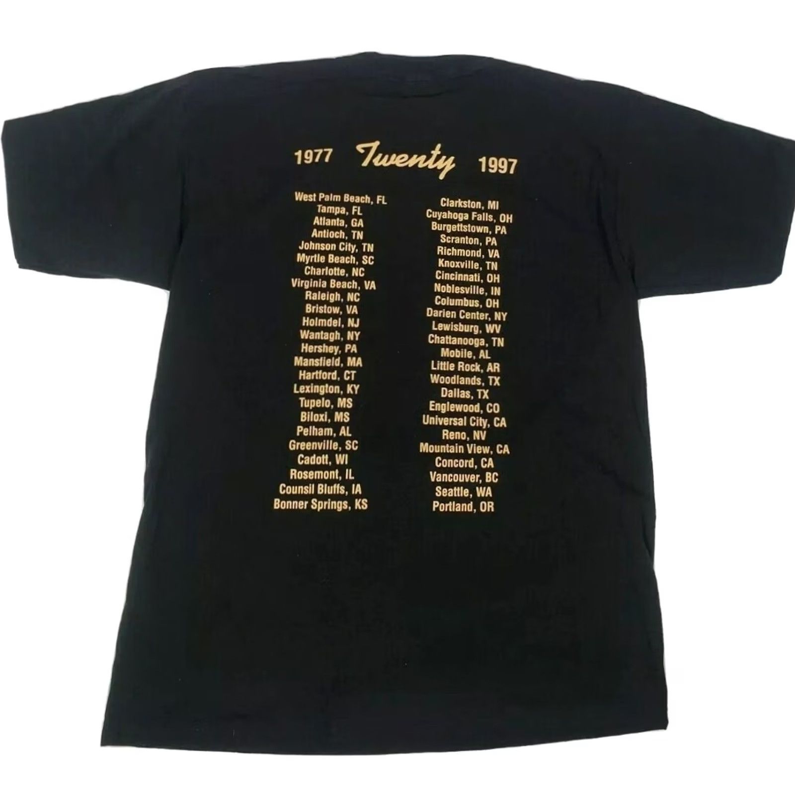Vintage VINTAGE Lynyrd Skynyrd Band 1977 Twenty 1997 Tour T-Shirt Men’s XL Black Cotton Silhouette Crew Neck Short Sleeve Rock Mint Cond US MINT Cond Size US XL / EU 56 / 4 - 3 Thumbnail