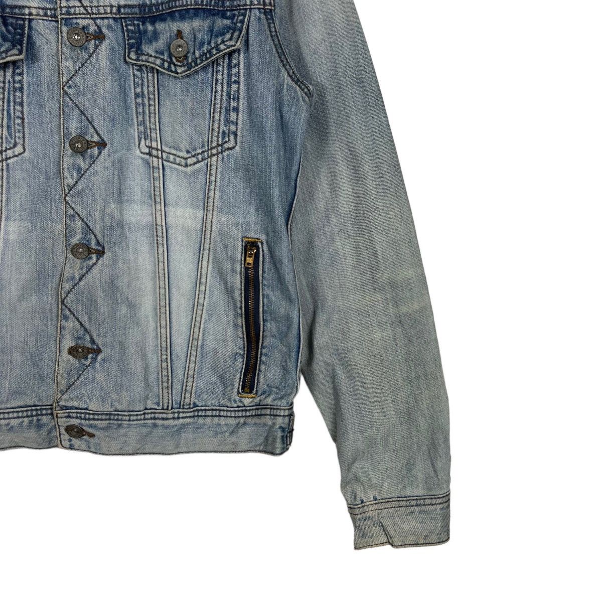 Japanese Brand 🔥 PUPPLE & YELLOW TRUCKER DENIM JACKET Size US M / EU 48-50 / 2 - 6 Thumbnail