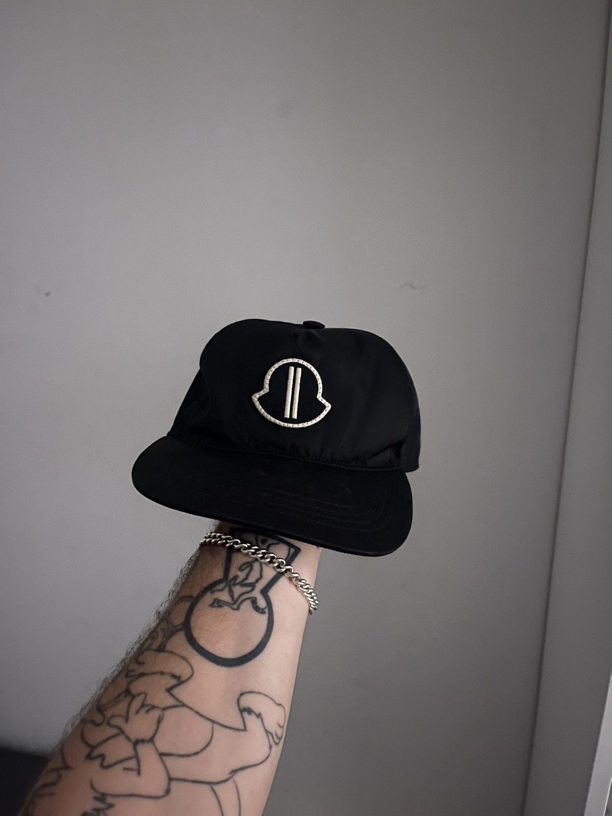Moncler × Rick Owens Rick Owens x Moncler black Snapback hat cap
