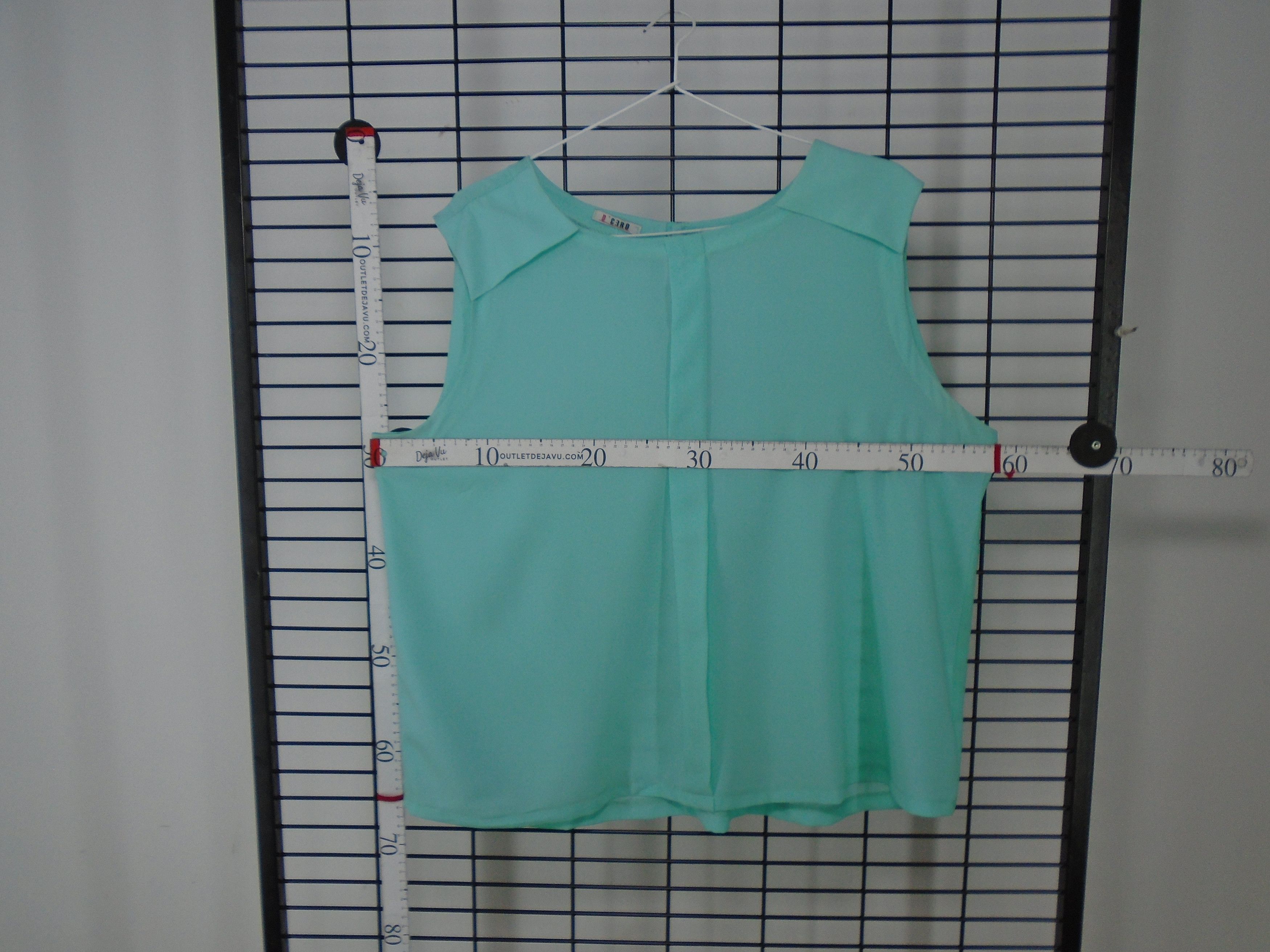 Vintage Women's Blouse D'Cero. Blue. L. Used. Very good condition Size L / US 10 / IT 46 - 8 Thumbnail