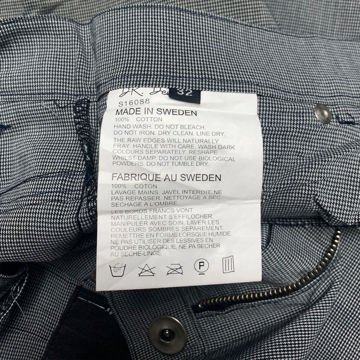 Dr. Denim Dr Denim Jeansmakers Slim Pants Micro Pattern Grey W30 Size US 32 / EU 48 - 5 Thumbnail
