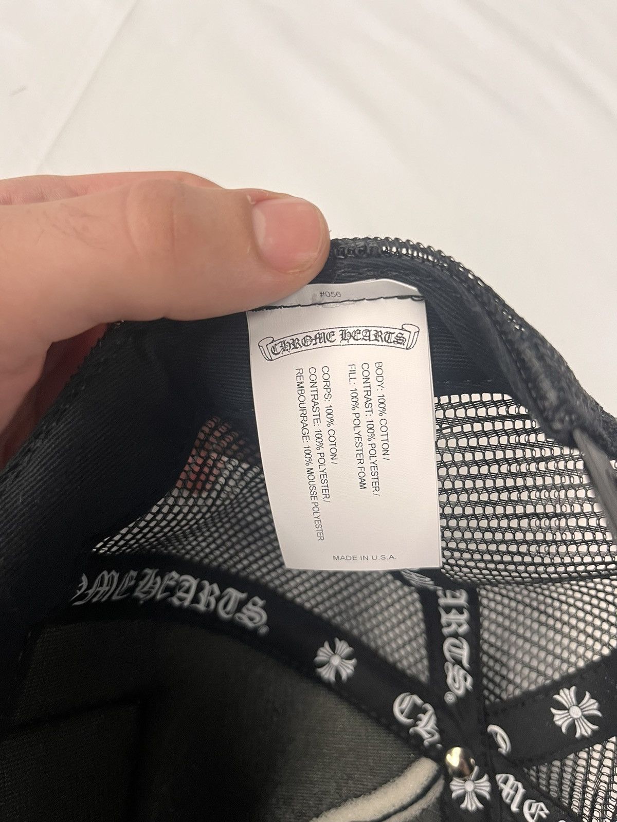 Chrome Hearts Chrome Hearts Las Vegas Exclusive Trucker Hat Size ONE SIZE - 6 Thumbnail