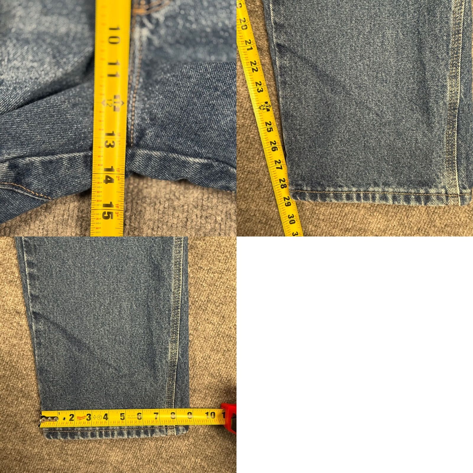 Wrangler VINTAGE Wrangler RIGGS Workwear Carpenter Jeans 38x29 Denim Blue Mens Jeans Straight 5-Pocket Medium Wash Outdoor Workwear Riggs Size US 38 / EU 54 - 9 Thumbnail