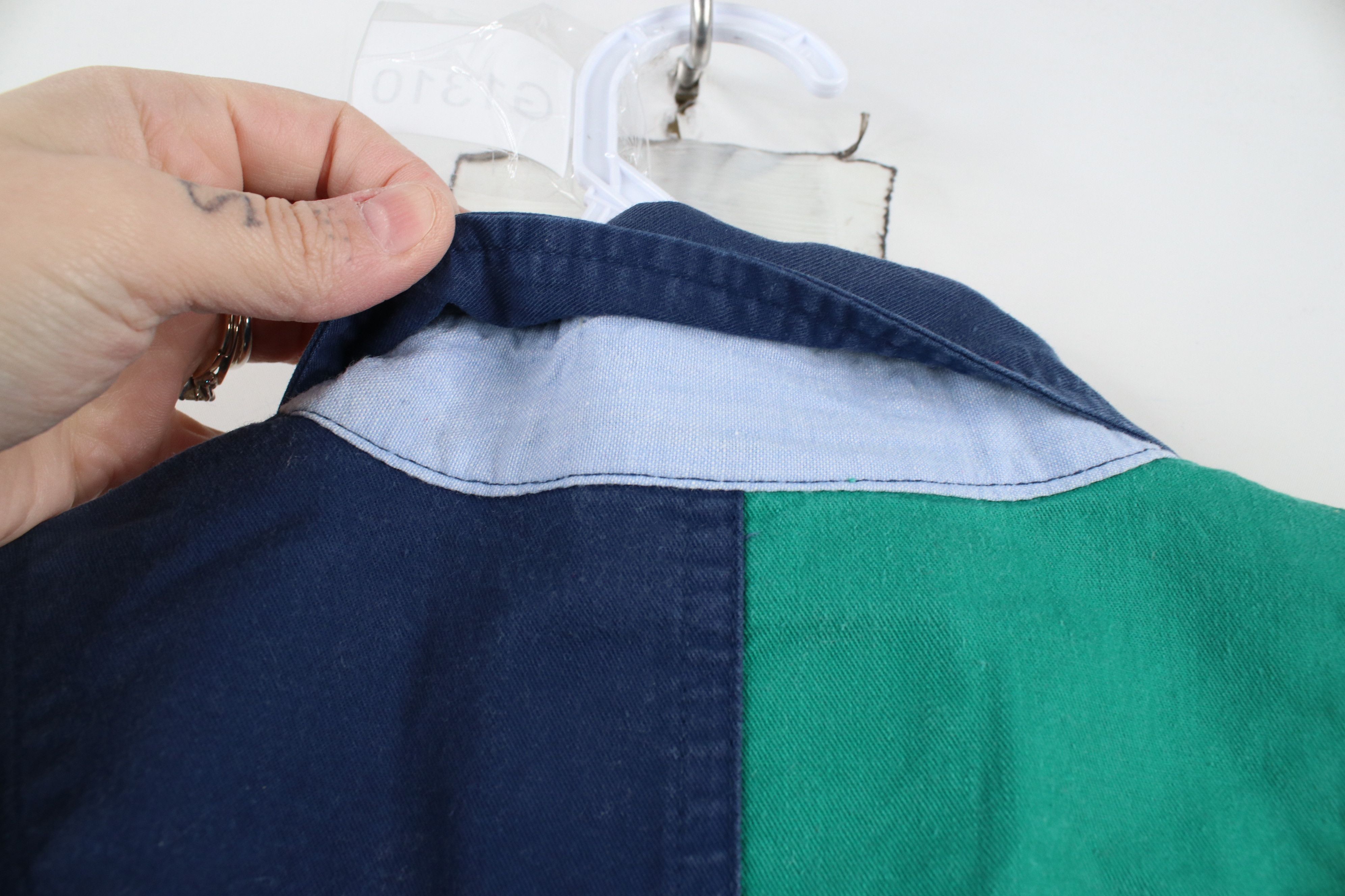 Vintage Vintage 90s Streetwear Block Short Sleeve Button Down Shirt Size US XL / EU 56 / 4 - 12 Thumbnail