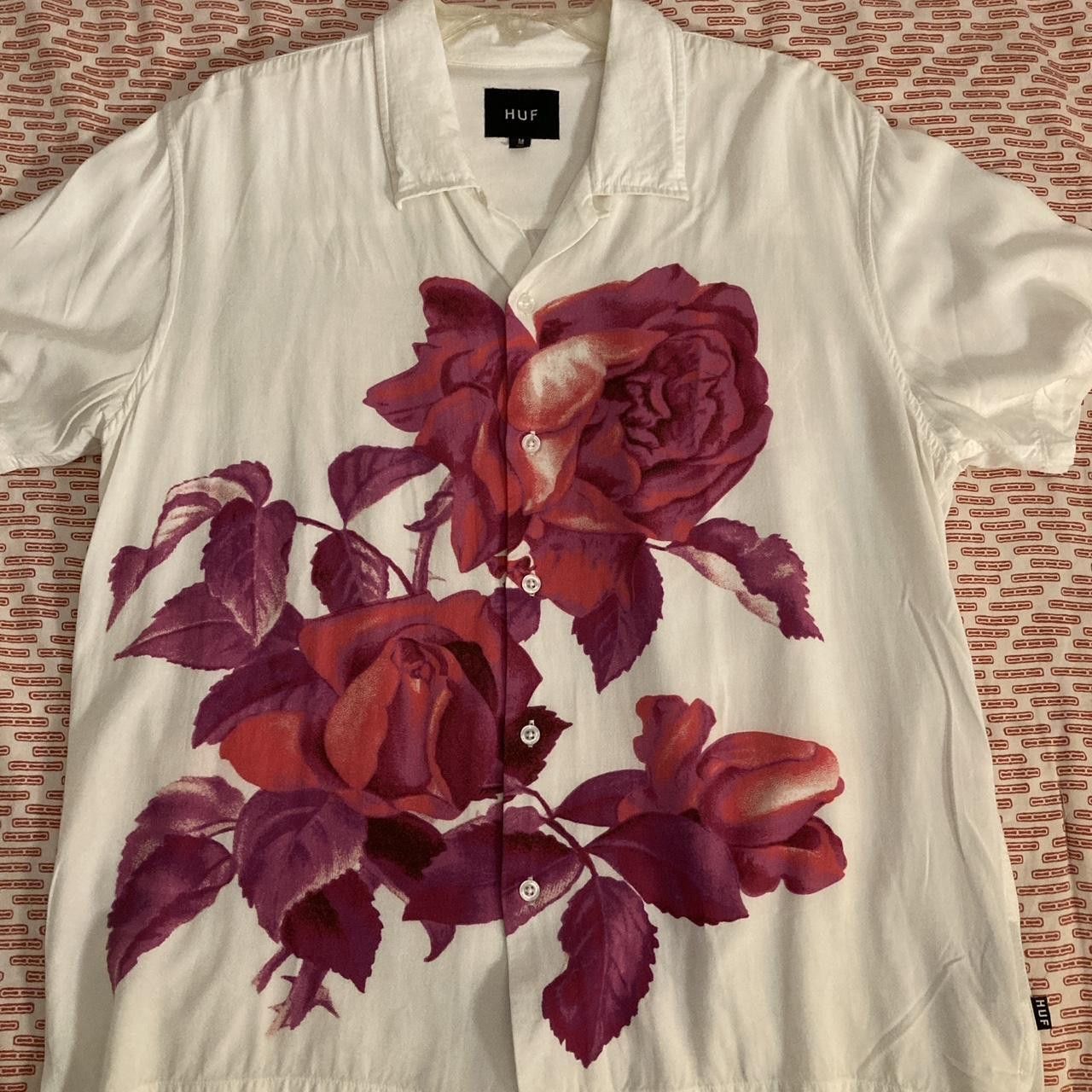 Huf Huf Floral Button Down Camp Collar Shirt Size US M / EU 48-50 / 2 - 1 Thumbnail