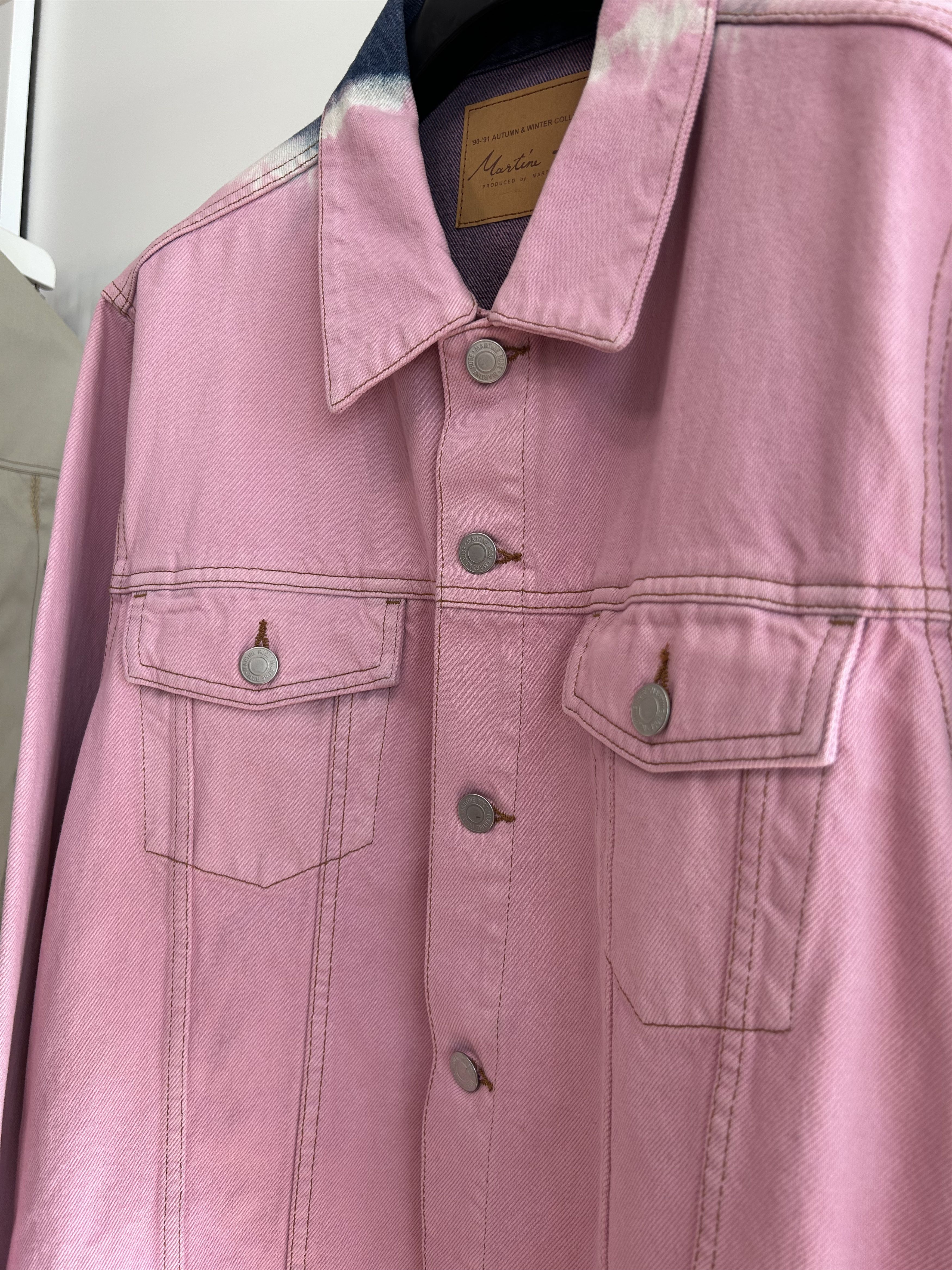 Martine Rose MARTINE ROSE Gradient-Dyed Zippered Trucker Jacket Size US L / EU 52-54 / 3 - 6 Thumbnail