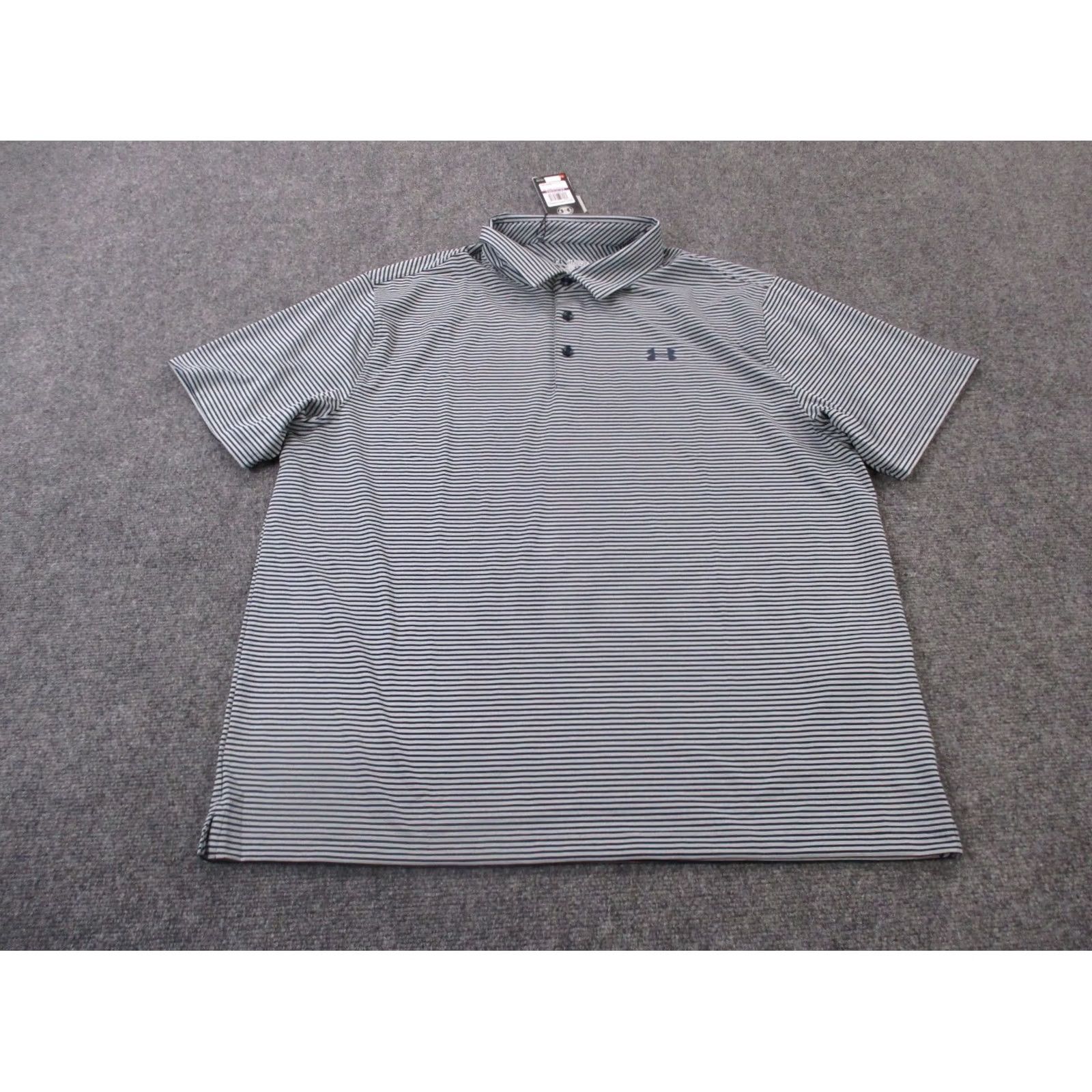 Under Armour Under armour Polo Shirt Mens 2XL Striped Loose Performance Golf Logo Sport NEW Size US XXL / EU 58 / 5 - 2 Thumbnail