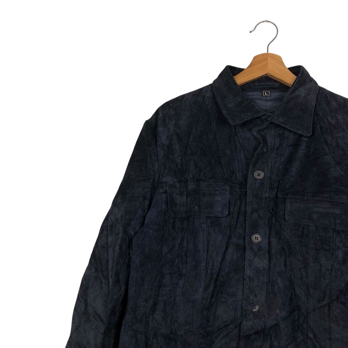 Japanese Brand 📌Vintage Chore Leather Jacket Jubian Blanket Issey Miyake Size US L / EU 52-54 / 3 - 8 Thumbnail
