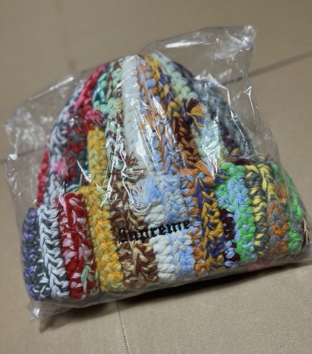 Supreme Supreme Multicolor Striped Knit Kids Beanie Size ONE SIZE - 4 Thumbnail