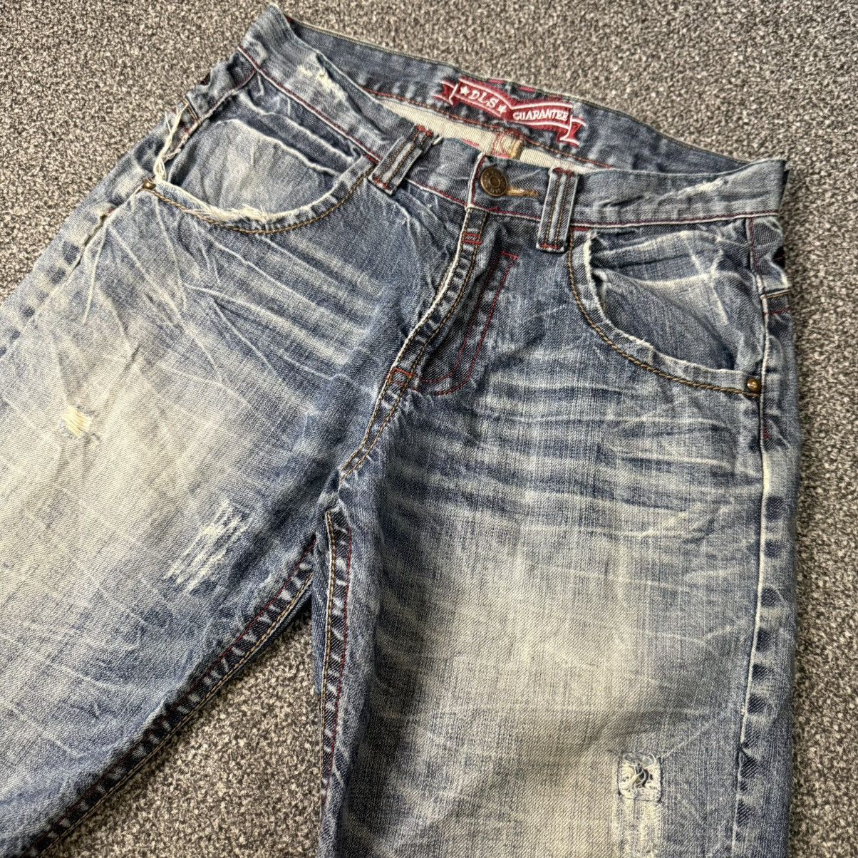 Hysteric Glamour Culture Jam Seditionaries Embroidered Wing Back Denim Size US 33 - 3 Thumbnail