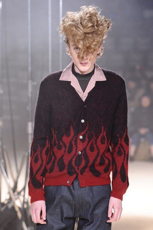 Lad Musician Lad Musician AW12 Flames Cardigan Black Size US S / EU 44-46 / 1 - 7 Thumbnail