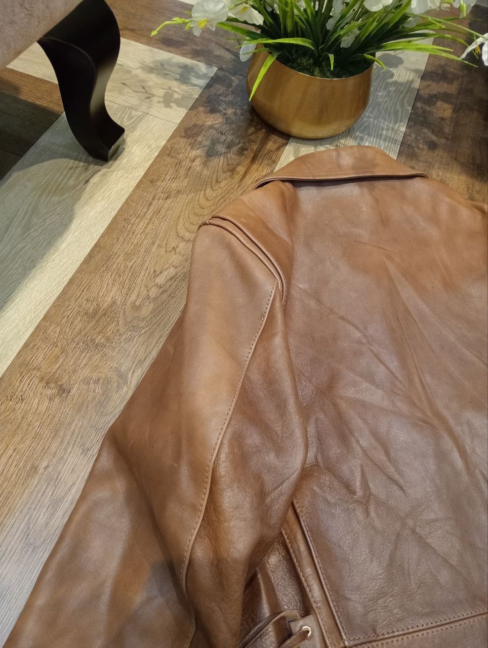 The Flat Head THE FLAT HEAD SINGLE RIDER HORSE LEATHER JACKET - SIZE 44 Size US XL / EU 56 / 4 - 19 Thumbnail