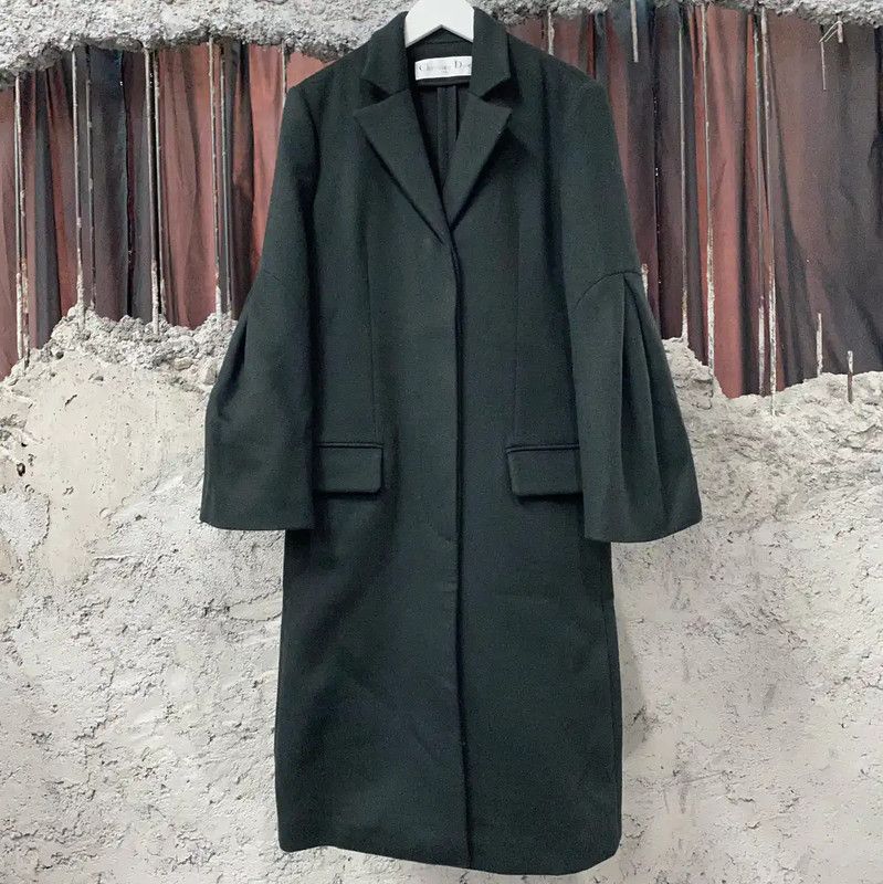 Dior Dior Black Cashmere Long Coat for Women 0089 Size ONE SIZE - 1 Thumbnail