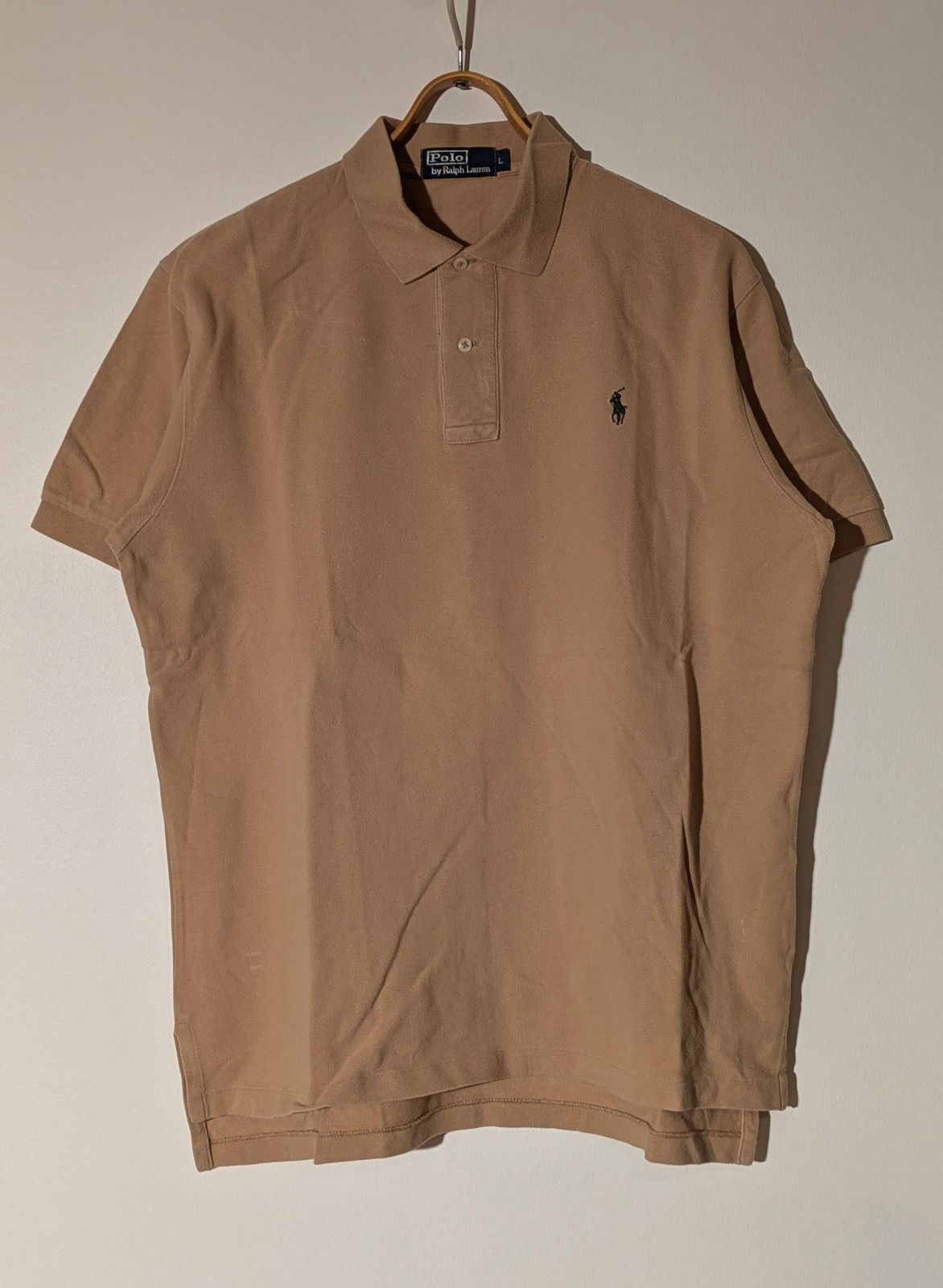 Polo Ralph Lauren 👕 Polo Ralph Lauren Polo Shirt – Tan / Beige (Size L) Size US L / EU 52-54 / 3 - 1 Thumbnail