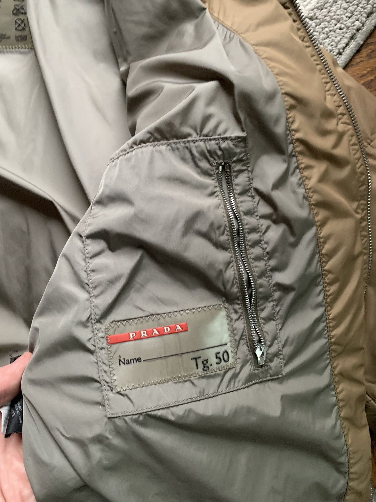 Prada Prada Jacket SGV760 Down Bomber Winter Coat Shearling Linea Size US M / EU 48-50 / 2 - 9 Thumbnail