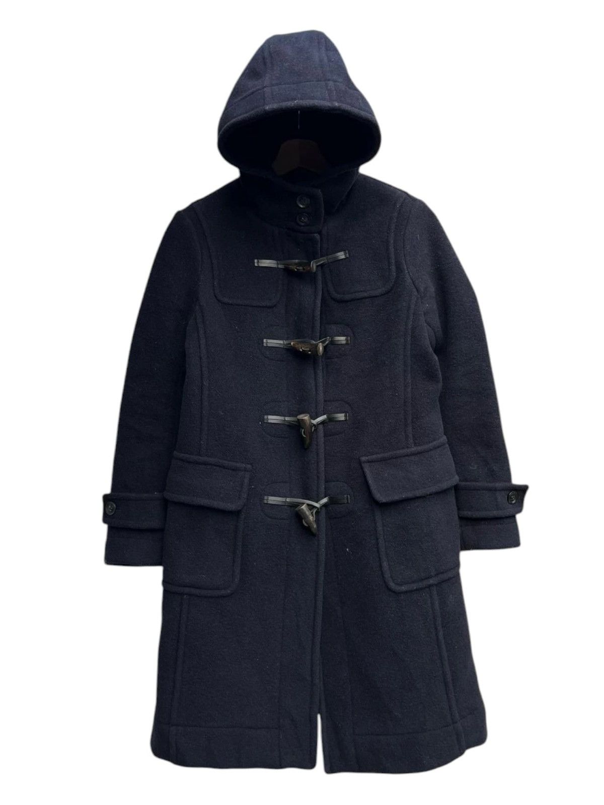 Designer × Parka London Caliburn Duffle Coat Navy Made in England Size XS / US 0-2 / IT 36-38 - 1 Thumbnail
