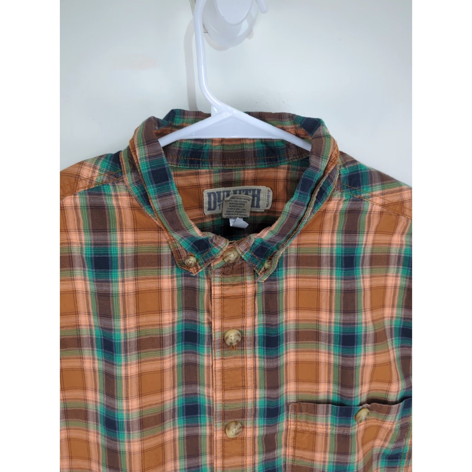 Duluth Trading Company Duluth Trading Button Front Shirt Button-Down Collar L Multicolor Plaid Cotton Relaxed Fit Men Regular XS? Not allowed. Size US L / EU 52-54 / 3 - 4 Thumbnail