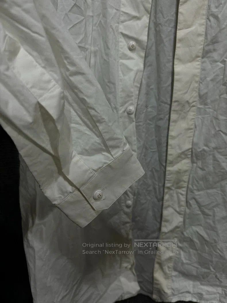 Rick Owens Rick Owens 15fw Collarless White Shirt . Size US L / EU 52-54 / 3 - 7 Thumbnail