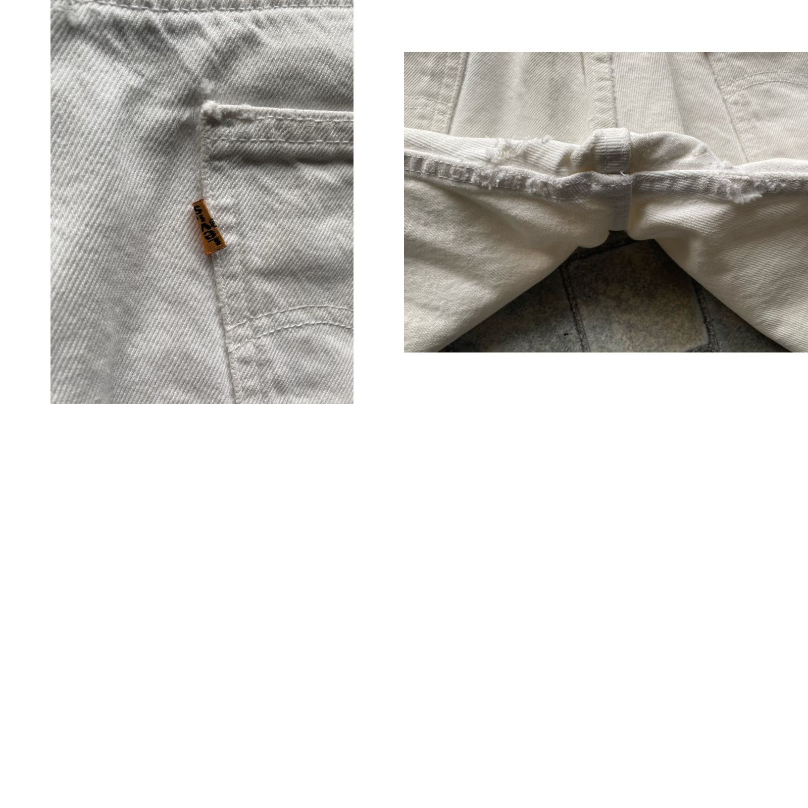 Levi's VINTAGE Levi’s 550 Orange Tab Denim Shorts White 30 Flaws Wear Cut Off Jeans Mens Short 30 White Denim Shorts Size US 30 / EU 46 - 10 Thumbnail